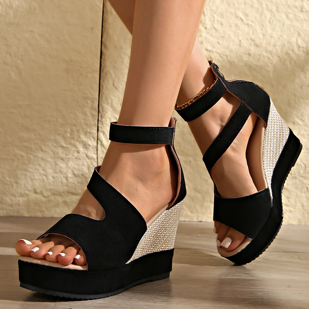 QL Candy Color Wedge Sandals