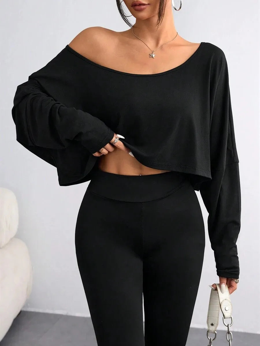 Casual Asymmetrical Neck Strapless Top