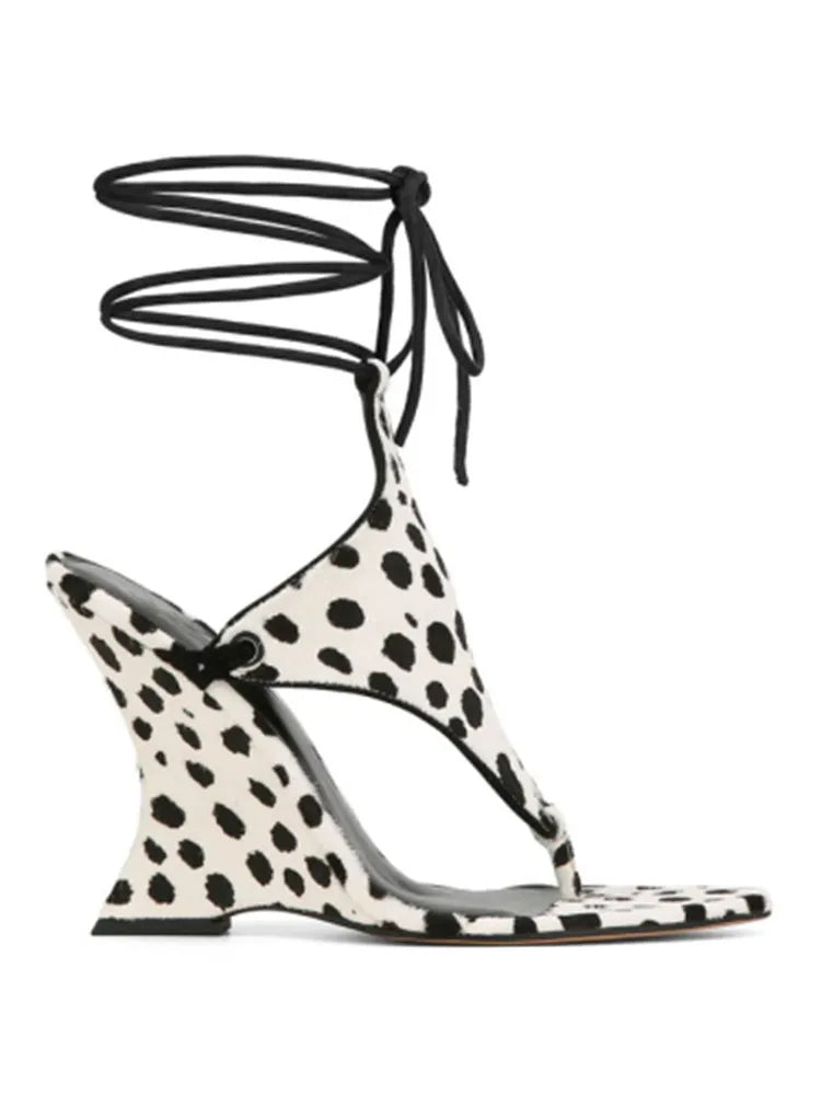 Coarse Pinch Toe Ankle Strap Sandals