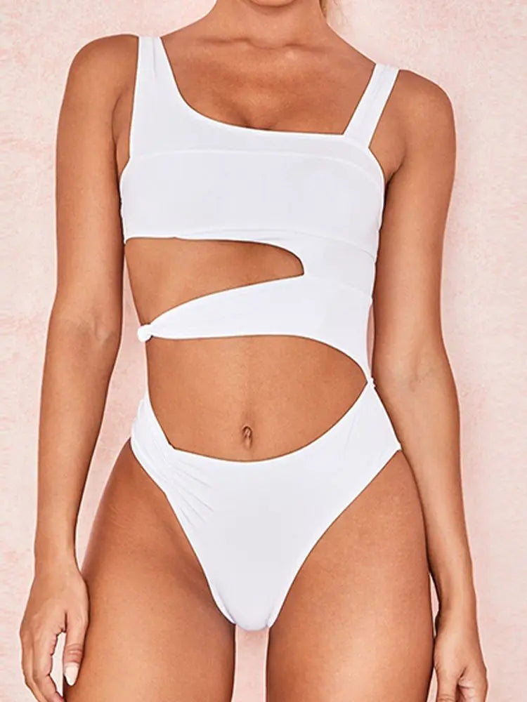 One-Piece Cut Out Push-Up Swimsuit
