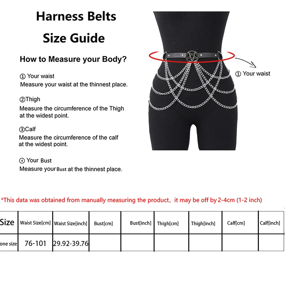 Decorative Tassel Chains Waist Belt
