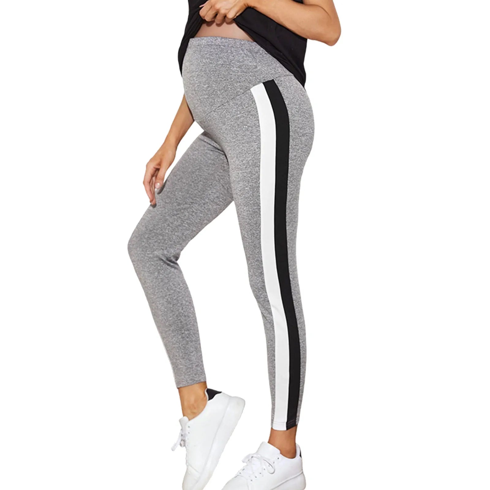 Elastic Pants Over The Belly with Pockets Sportswear