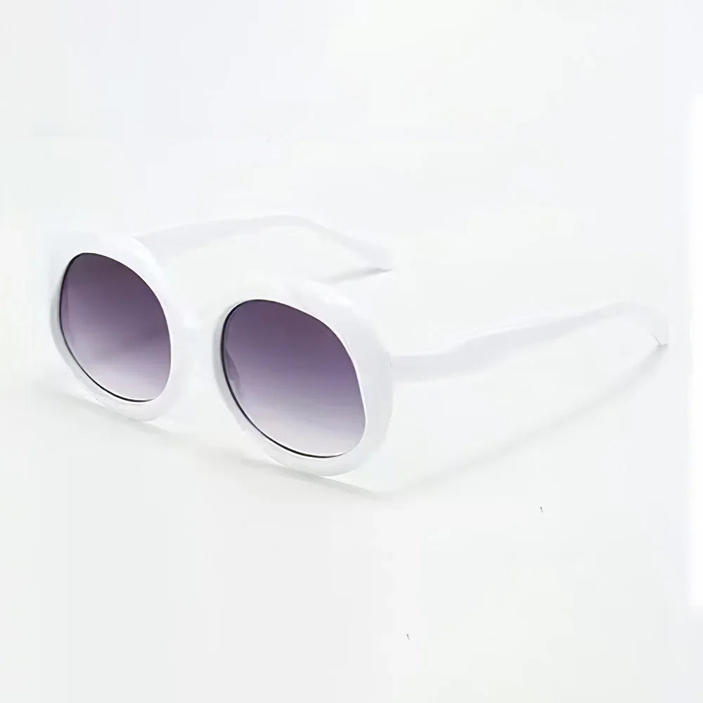 Retro Oval Metal Sunglasses