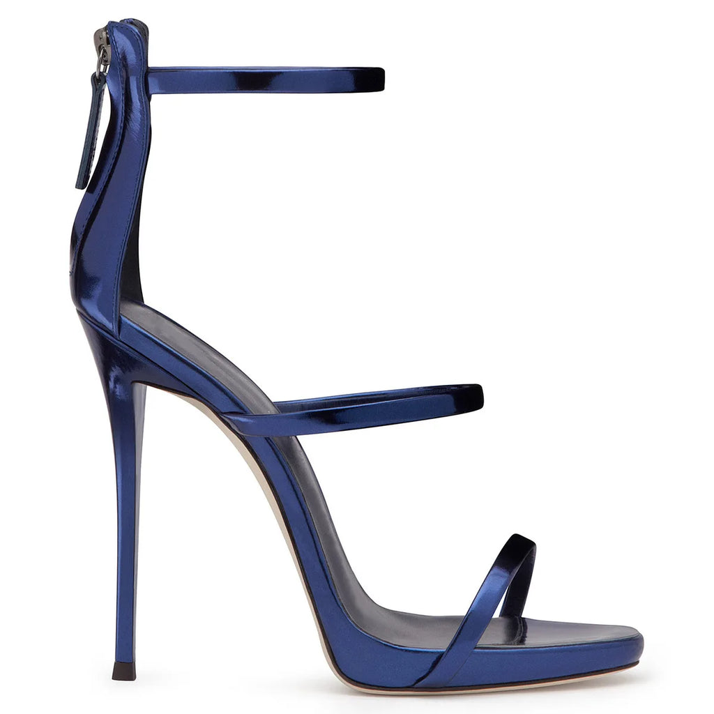 Banquet Zipper Strap Combination High Heels