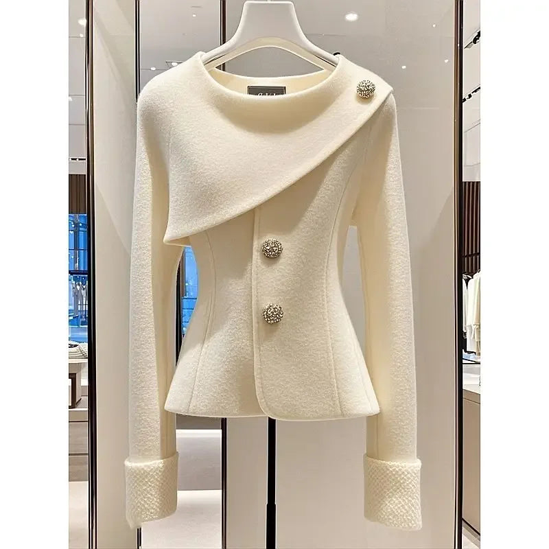 Single Breasted Casual Professional Coat