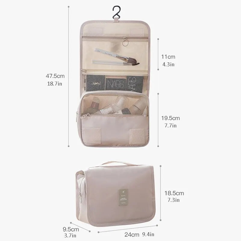 Waterproof Makeup Travel Cosmetic Bags With Hook