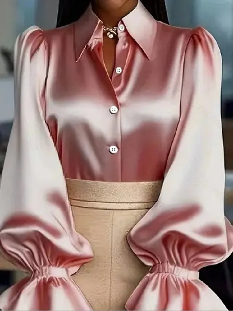 Long Loose Sleeve Elegant Blouse
