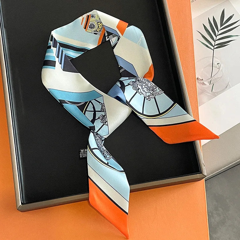 Multi Printed Neckerchief Hair Tie