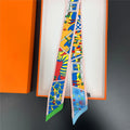 Multi Printed Neckerchief Hair Tie