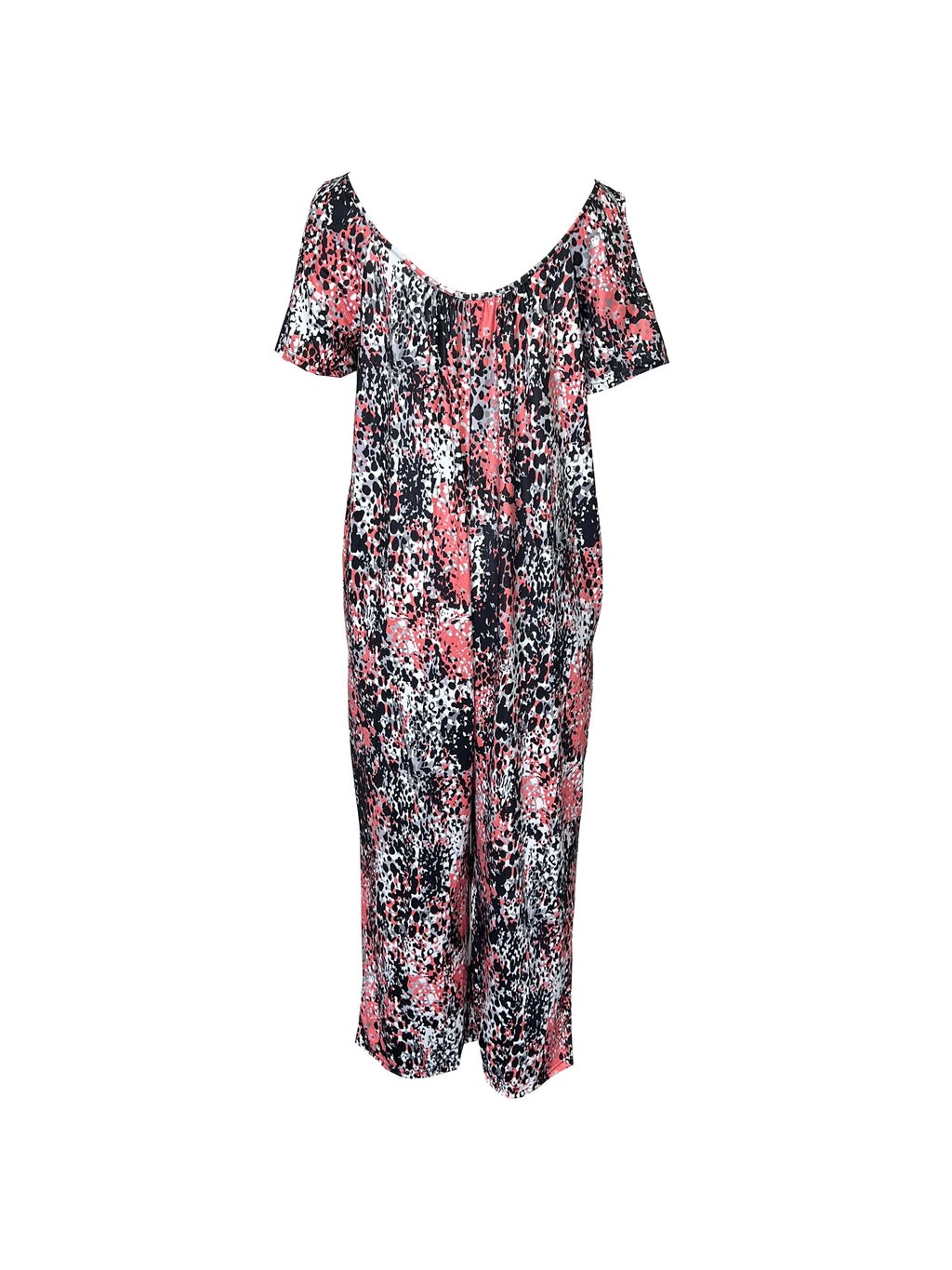 Cross-border Printed V-neck Jumpsuit