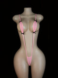 Adjustable Strappy Backless Semi-Sheer Teddy Bodysuit