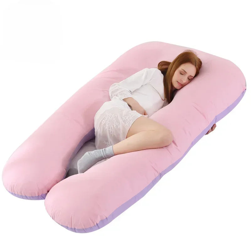 Removable Washable U-shaped Waist Support Cushion Body Maternity Pillow