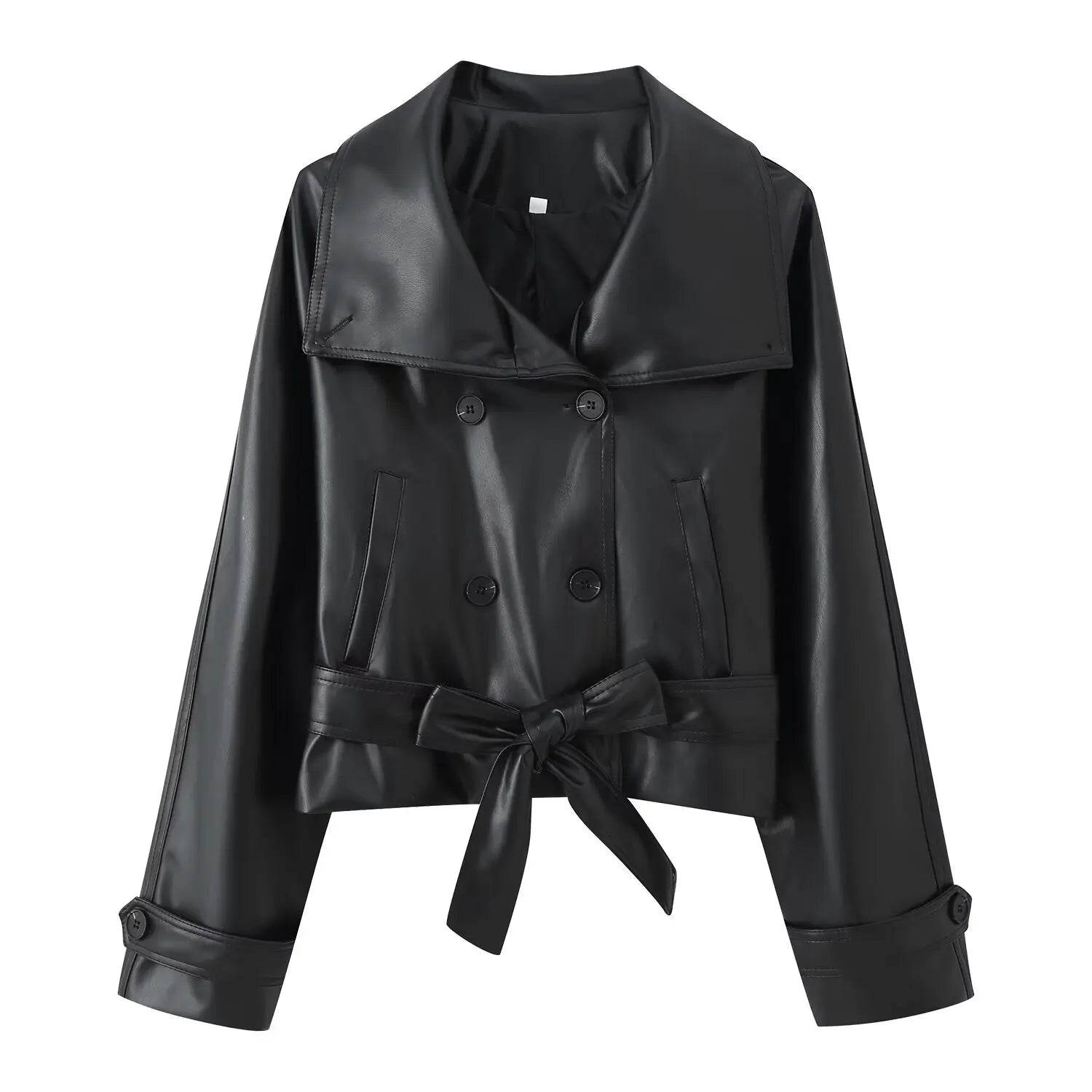 Double Breasted Turn-Down Collar Street Jacket