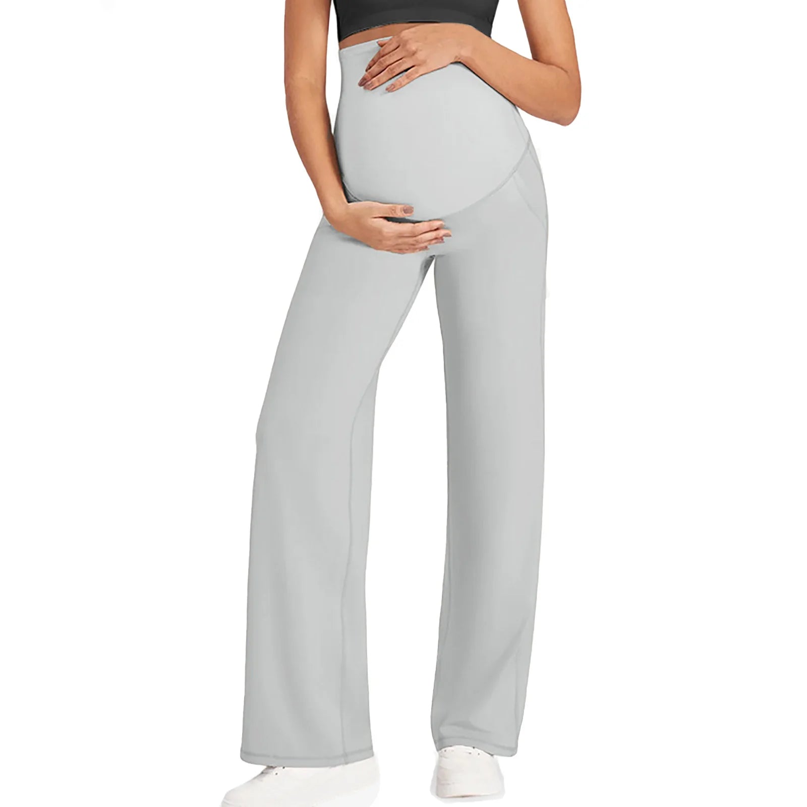Elastic Pants Over The Belly with Pockets Sportswear