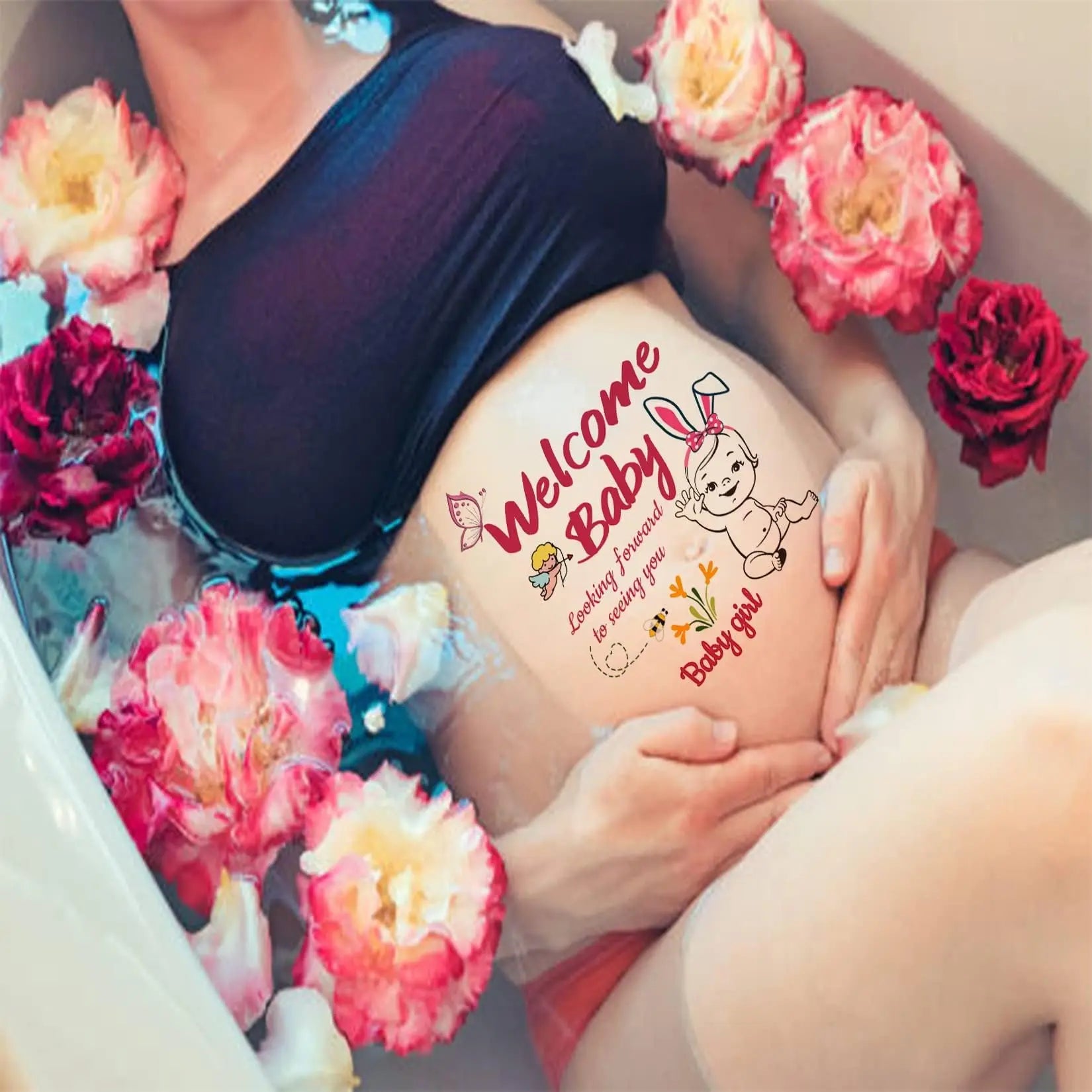 Temporary Maternity Picture Tattoos