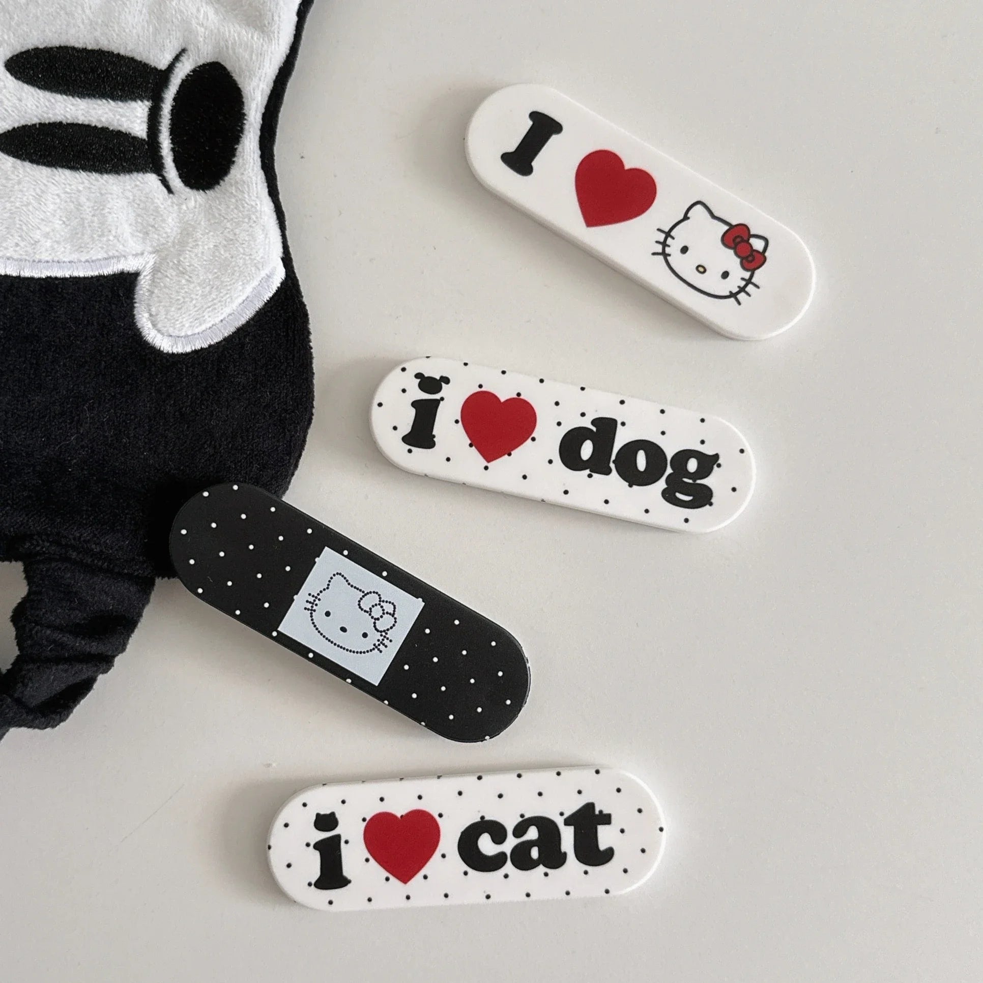 Cute Cartoon Hello Kitty Personalized Band-aid Mobile Phone Holder Cases