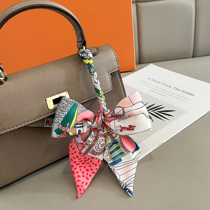 Multi Printed Neckerchief Hair Tie