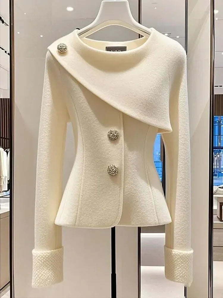 Single Breasted Casual Professional Coat