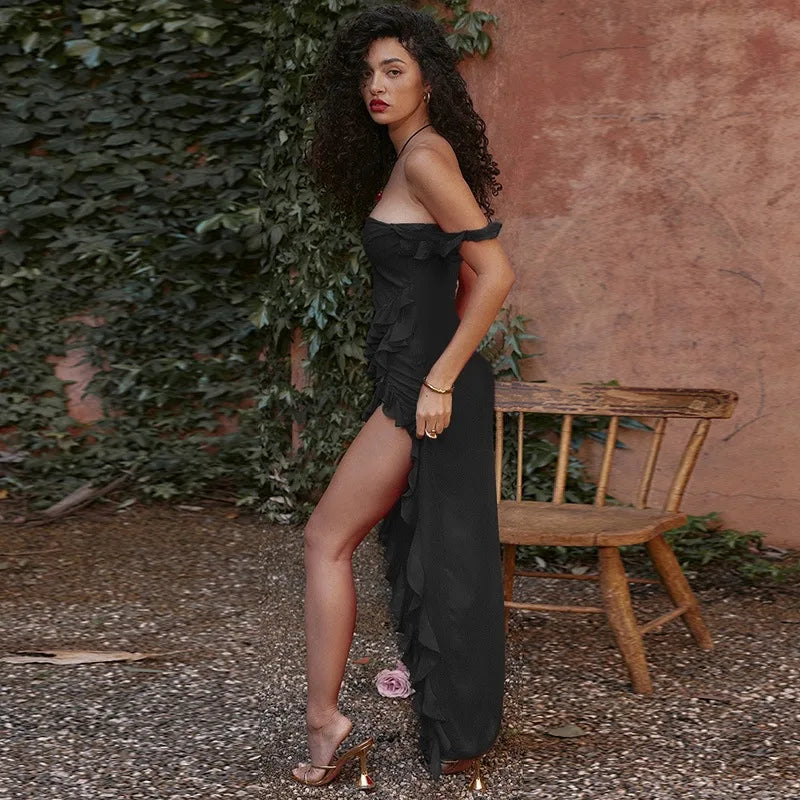 Sexy Backless High-Slit Party Dress