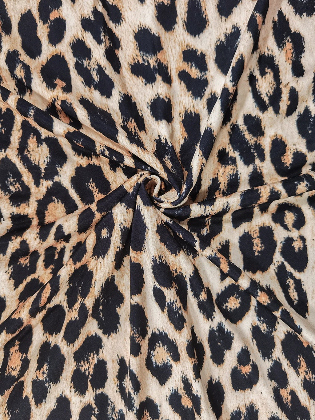 Leopard Print Spaghetti Strap Maxi Dress