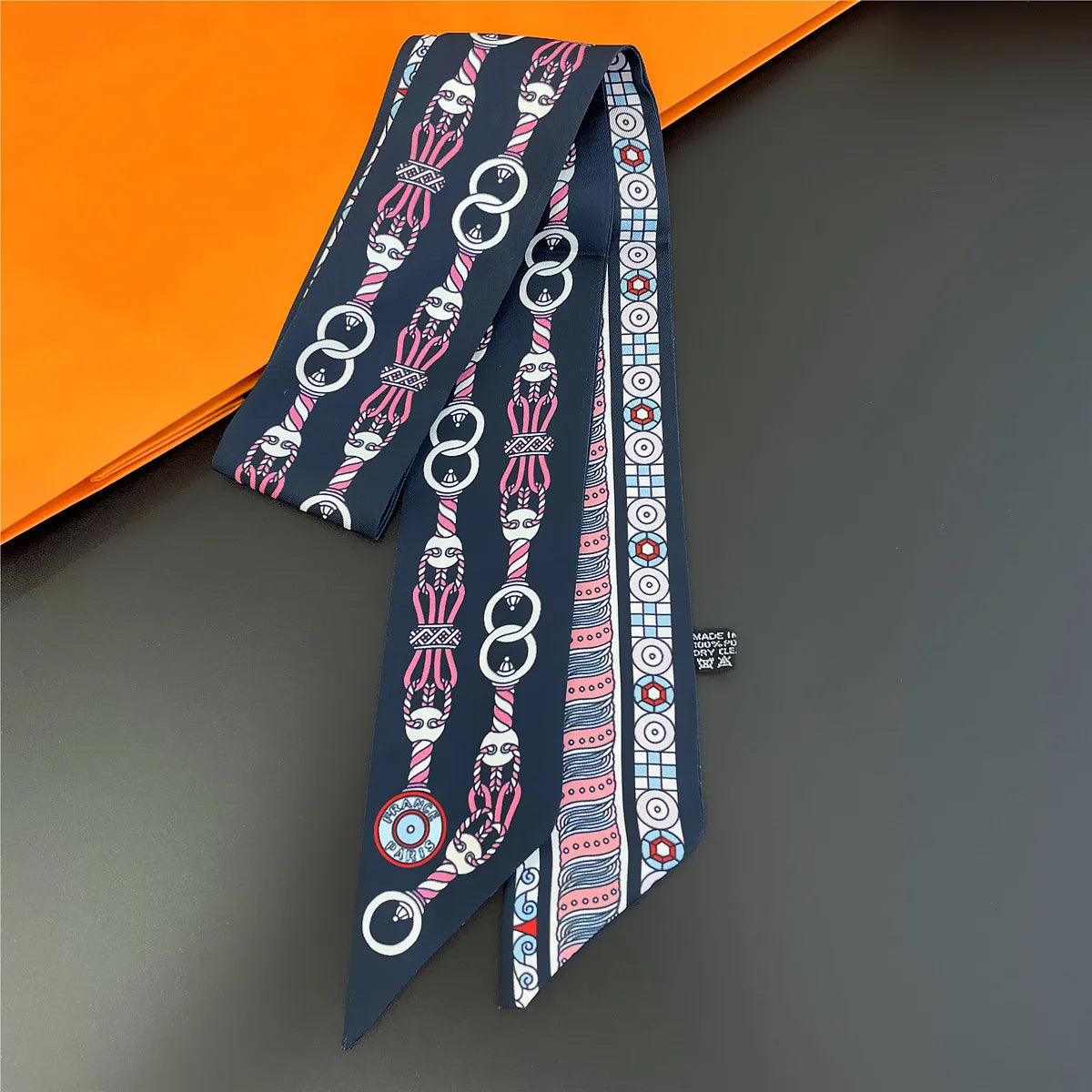 Multi Printed Neckerchief Hair Tie