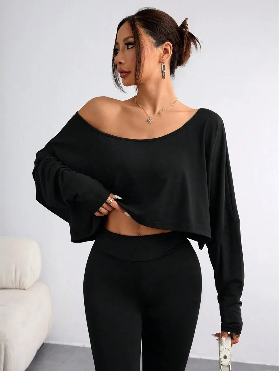 Casual Asymmetrical Neck Strapless Top