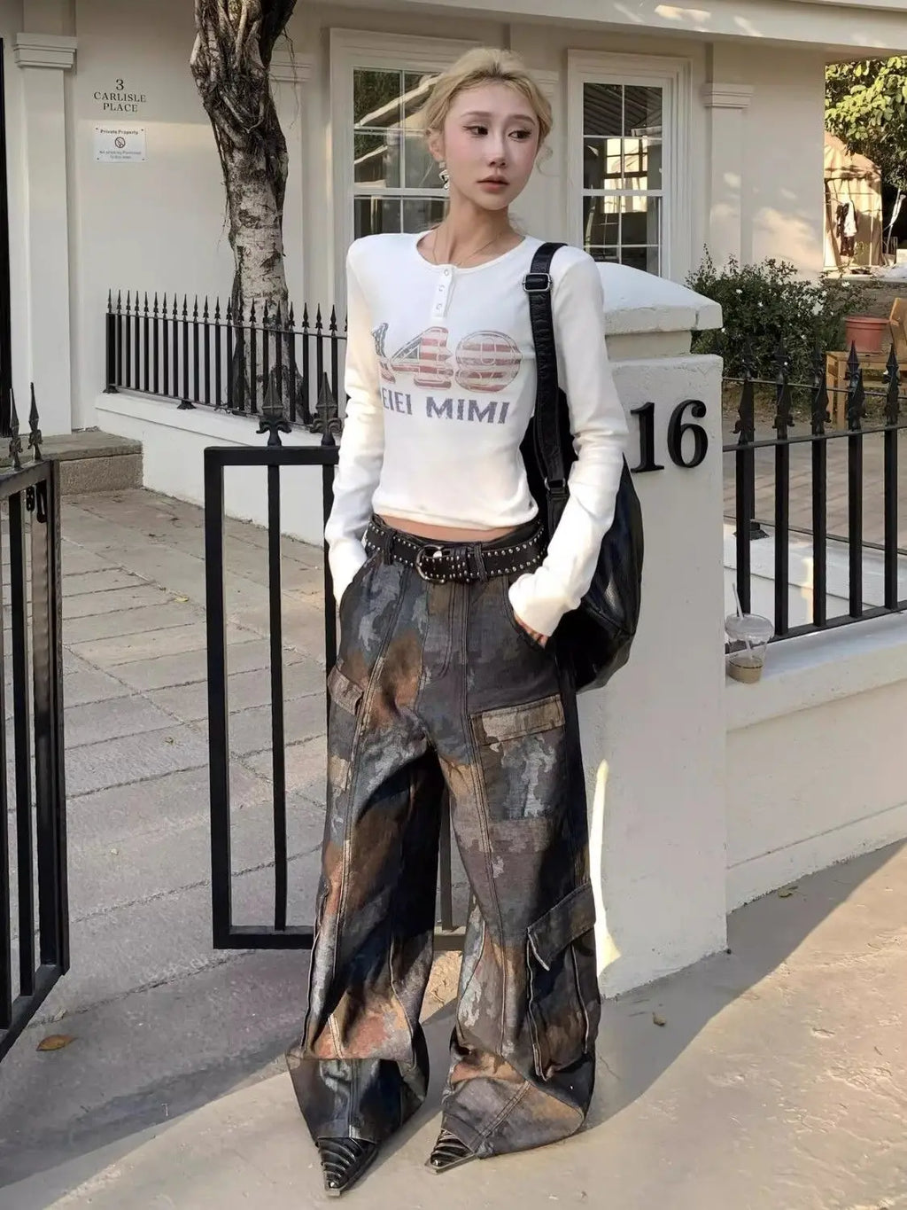 Multi Pocket New Style Camouflage Wide Leg Pants