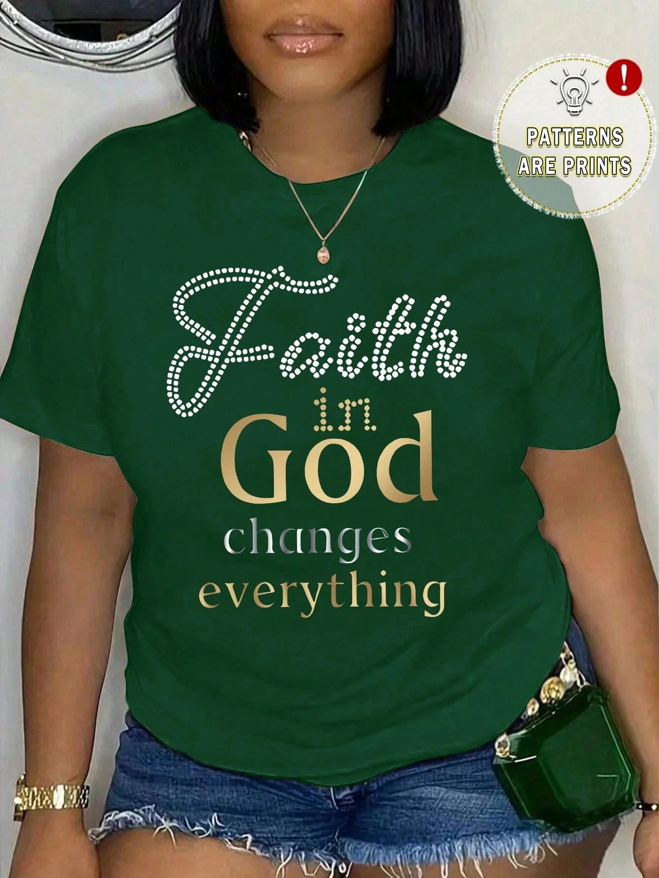 Faith In God Changes Everything Print T-shirt