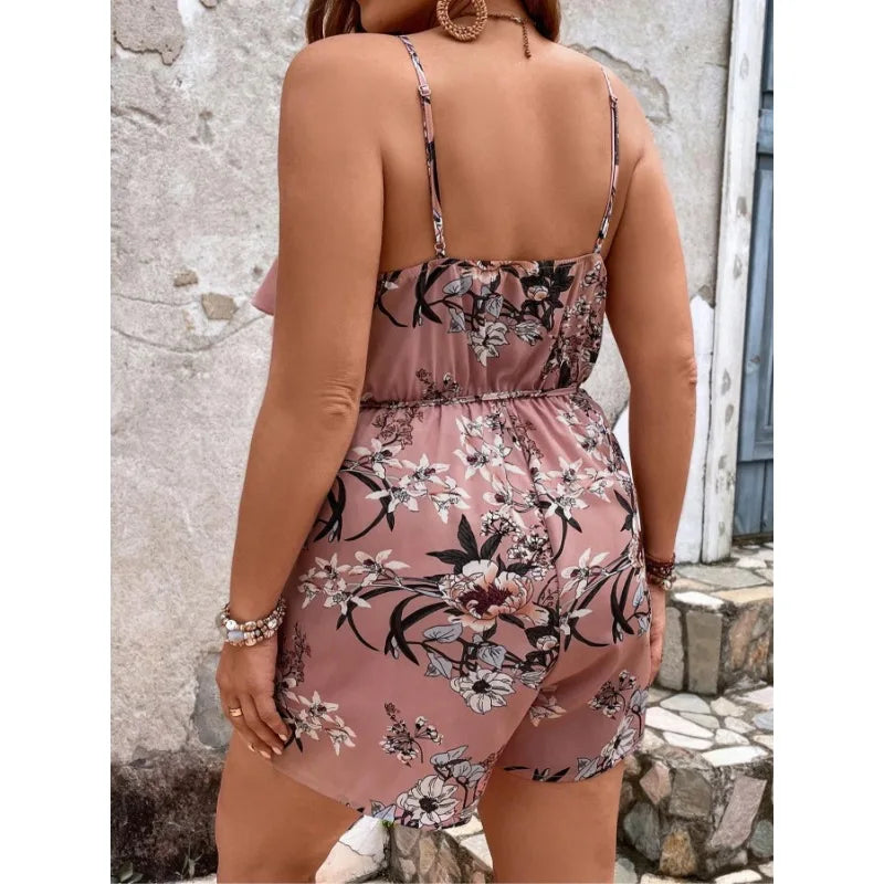 Bohemian Style Floral Print Versatile Jumpsuit