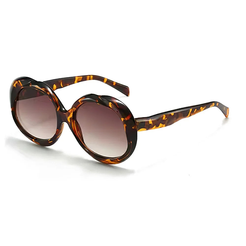 Retro Oval Metal Sunglasses