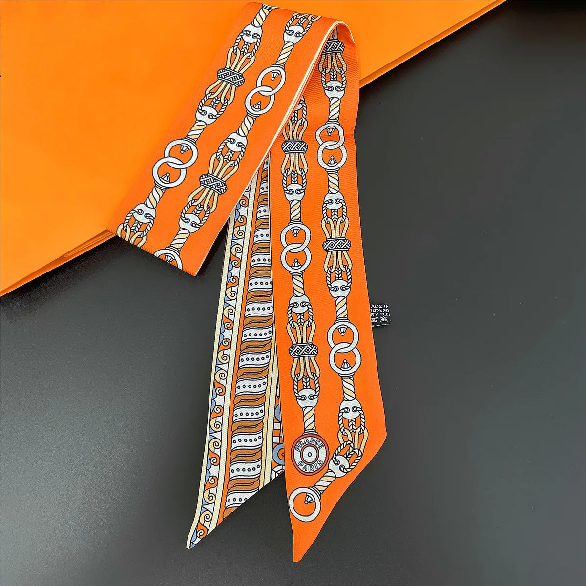 Multi Printed Neckerchief Hair Tie