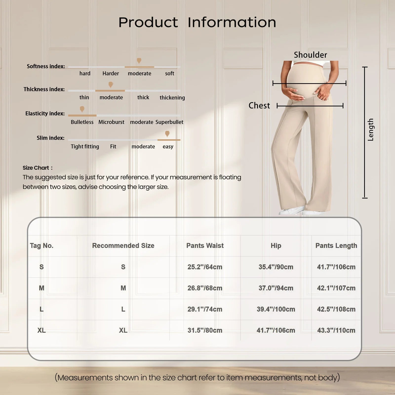 Elastic Pants Over The Belly with Pockets Sportswear