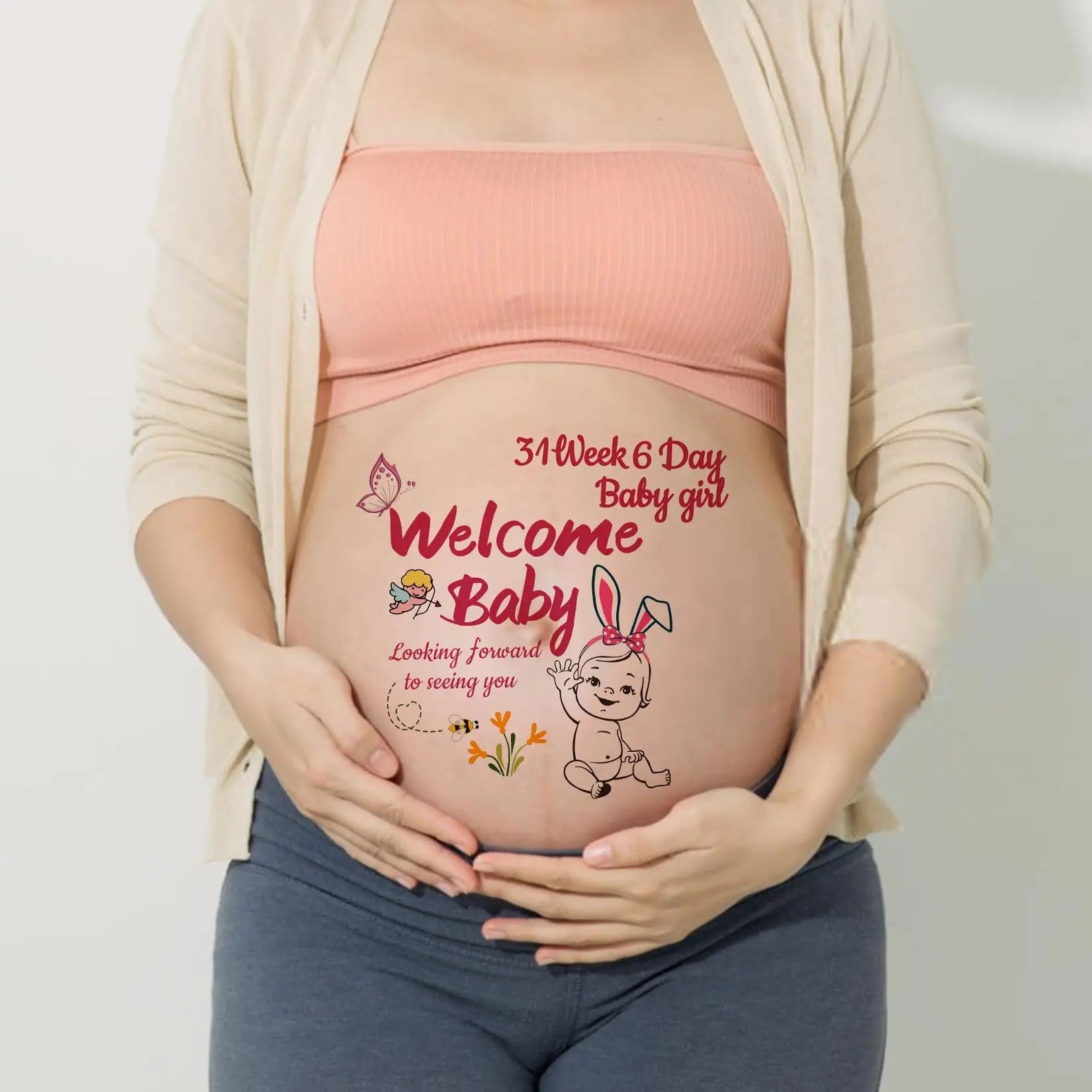 Temporary Maternity Picture Tattoos