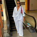 Casual Spring Wide-Leg Pant Set