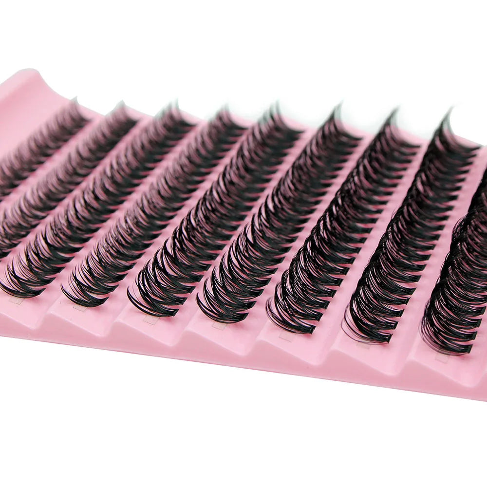 Super Bunch Mink Eyelashes 1 Box/200 Bundles Natural Eyelash Extension 3D Russia Individual Cluster Makeup Tools Lashes Cilia