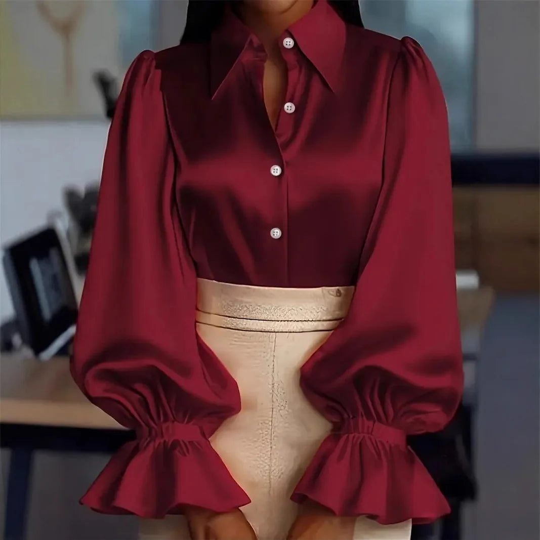 Long Loose Sleeve Elegant Blouse