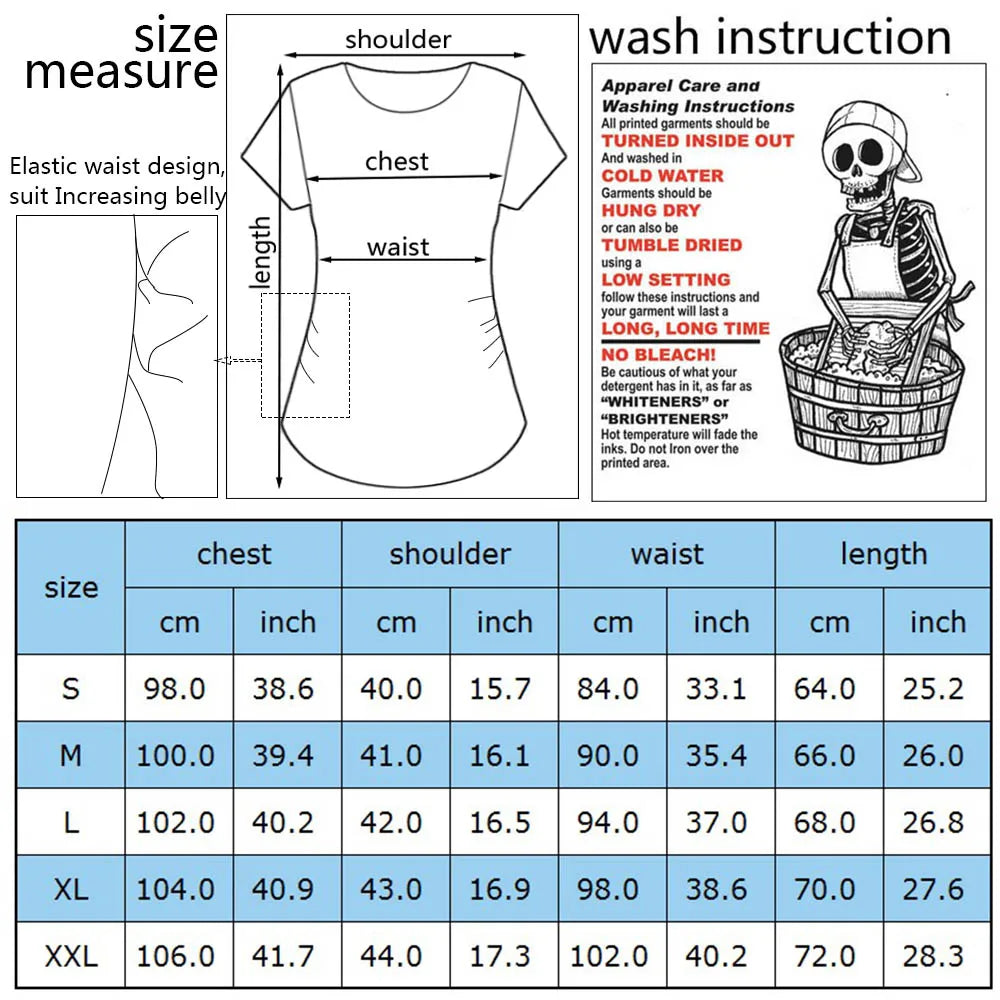 Cute Funny Graphic Pregnancy T-shirt Blouse