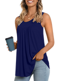 Loose Solid Casual Tank Top