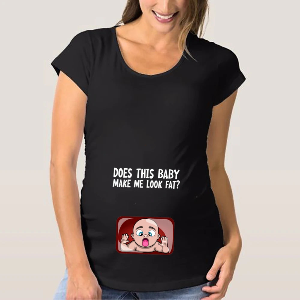 Cute Funny Graphic Pregnancy T-shirt Blouse
