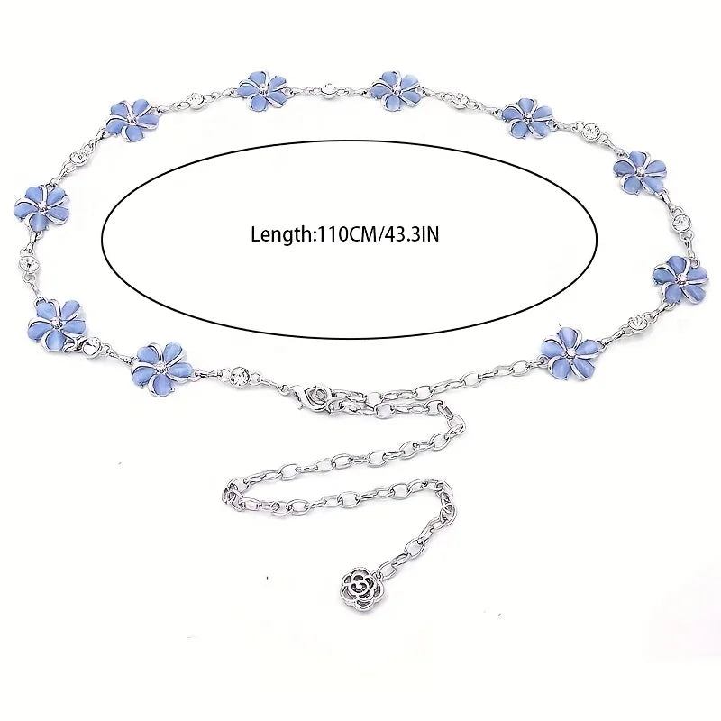 Belly Waist Chain Flower Pendant Belt