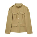 Chic Single Breasted Pocket Decorate Casual Coat