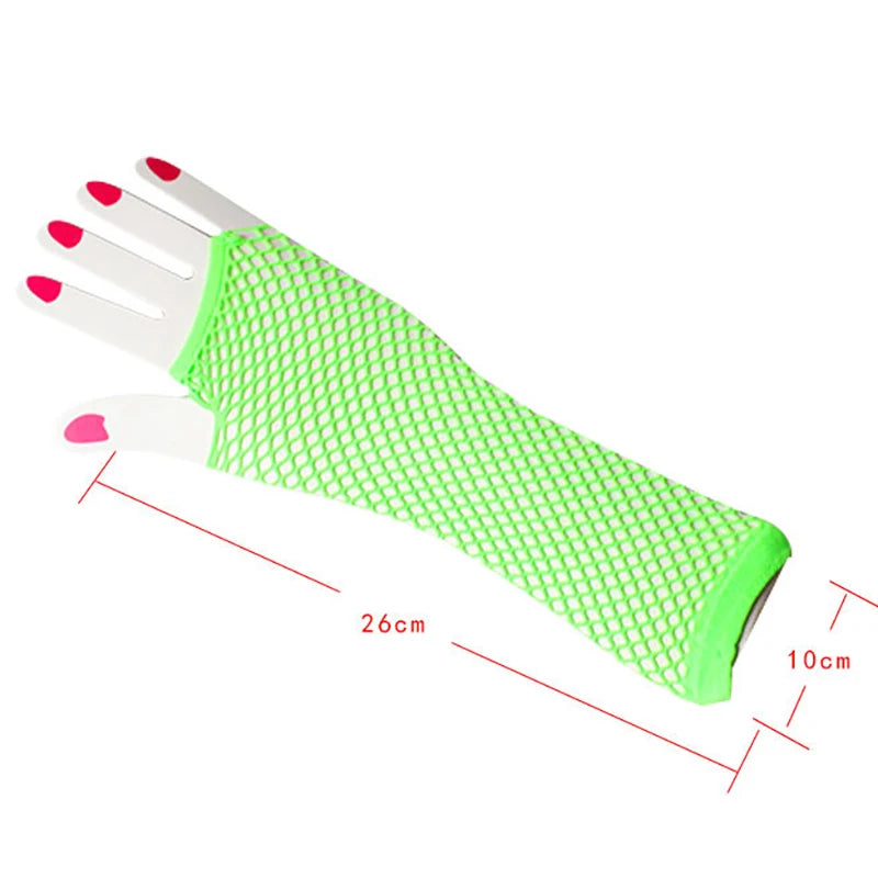 Fishnet Fingerless Long Arm Gloves
