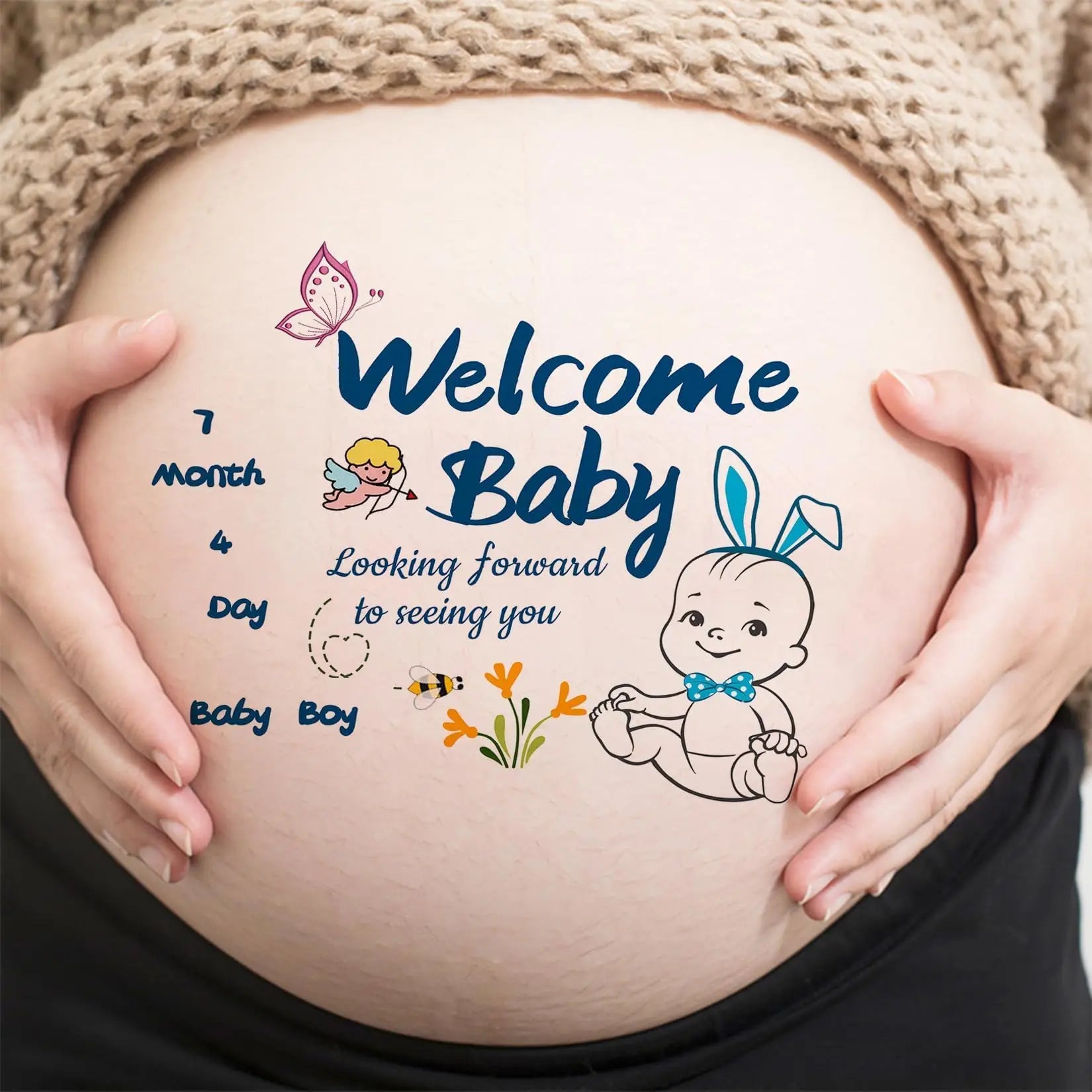Temporary Maternity Picture Tattoos