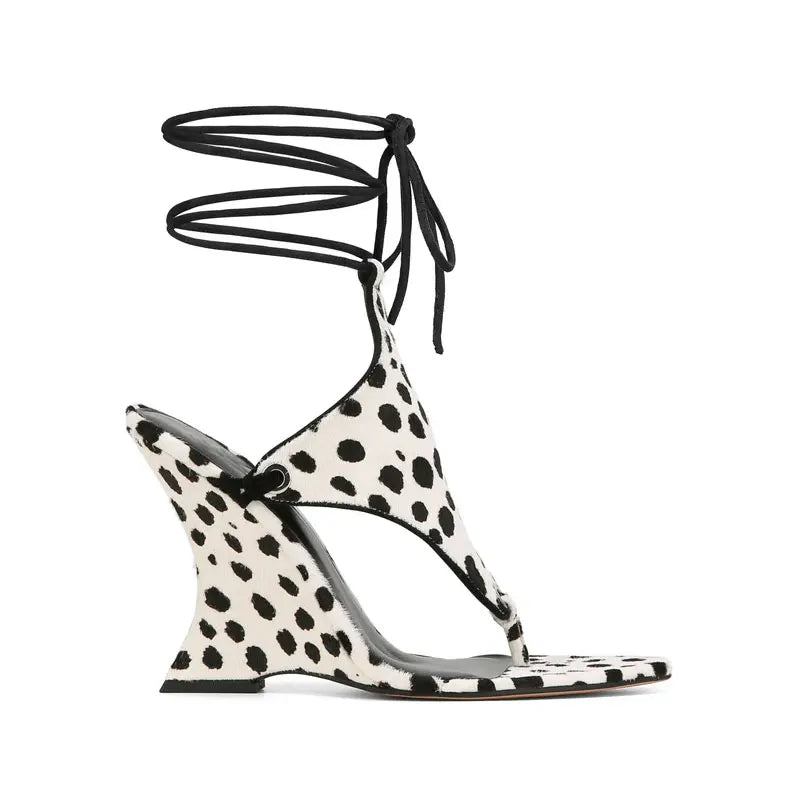 Coarse Pinch Toe Ankle Strap Sandals