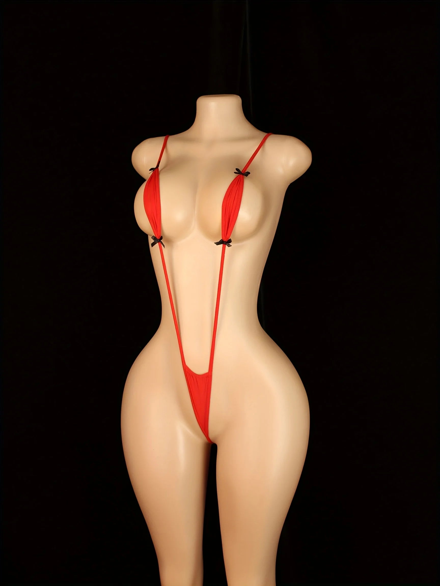 Adjustable Strappy Backless Semi-Sheer Teddy Bodysuit