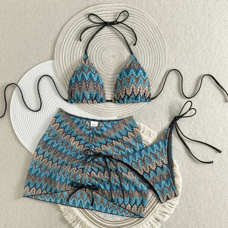 3Pcs Brazilian Poolside  Bikini