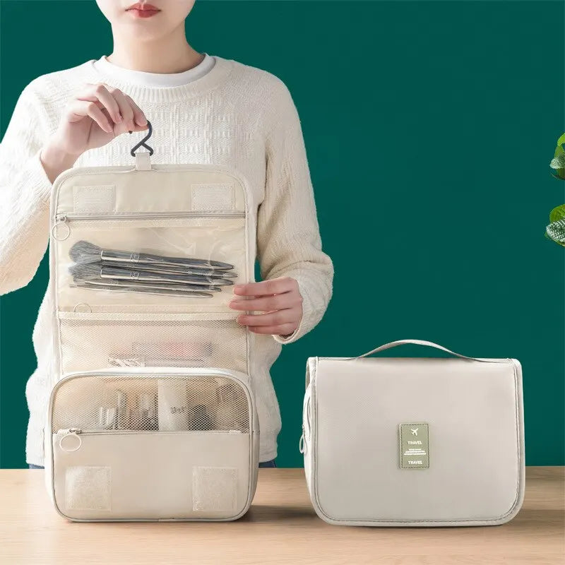 Waterproof Makeup Travel Cosmetic Bags With Hook
