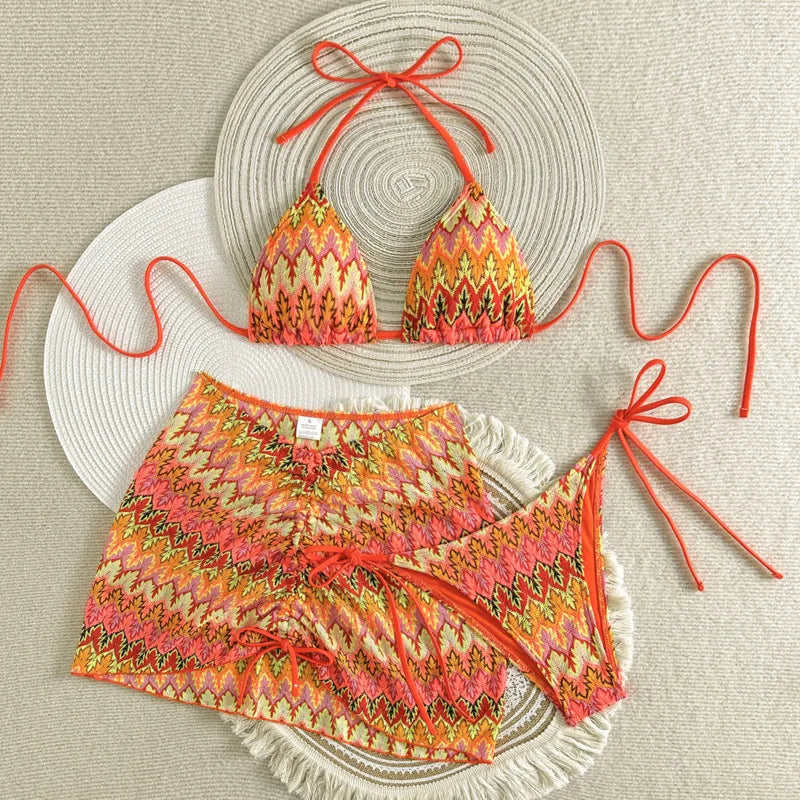 3Pcs Brazilian Poolside  Bikini