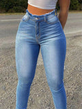 European American Slimming Elastic Butt Lift Skinny Jeans