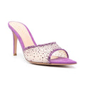 High-heeled Pointed Toe Rhinestone Slippers
